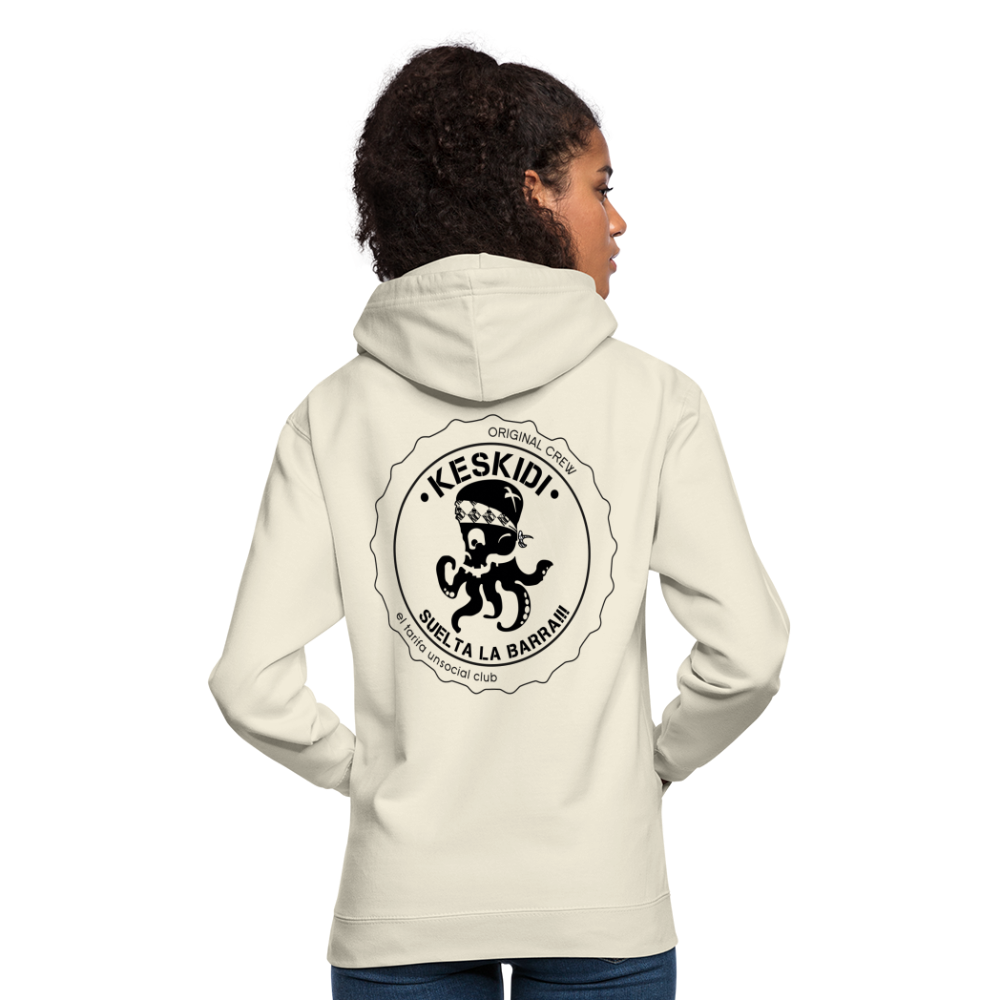 Hoodie - PULPO White - Unisex - vanilla