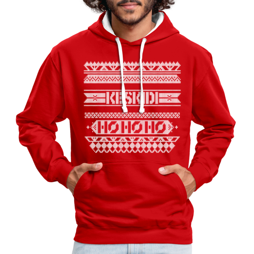 Christmas Hoodie - red/white