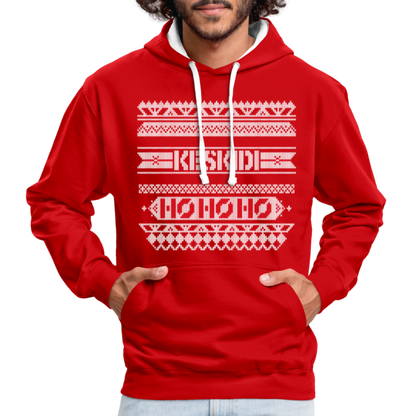 Christmas Hoodie - red/white