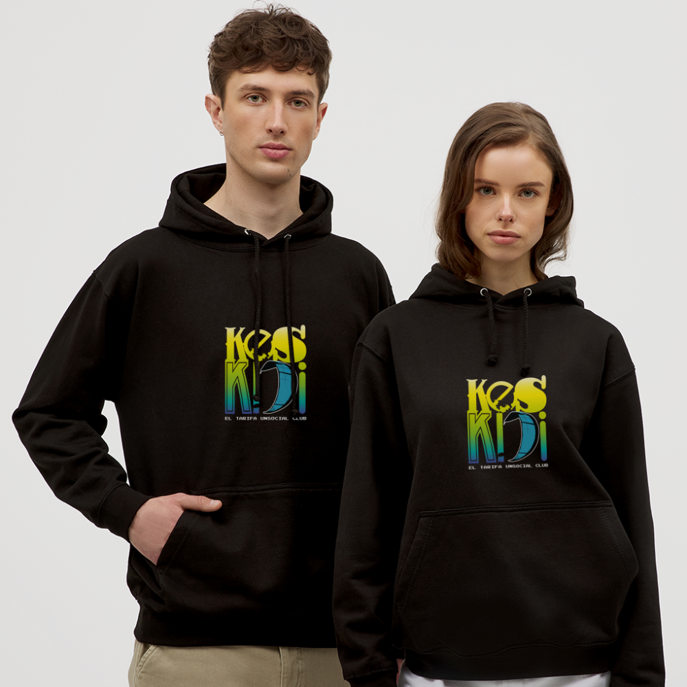 Hoodie Keskidi-KITE Surf Unisex - black