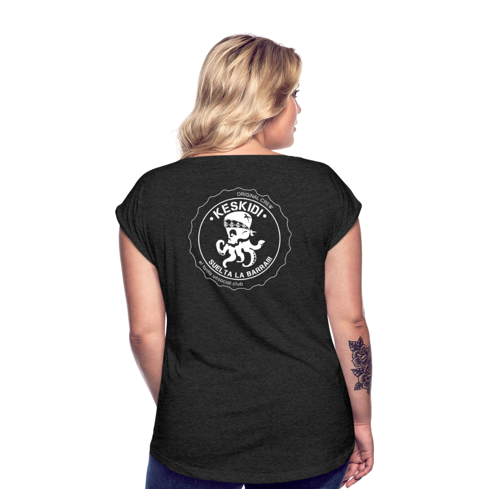 PULPO Black T-Shirt Women - heather black