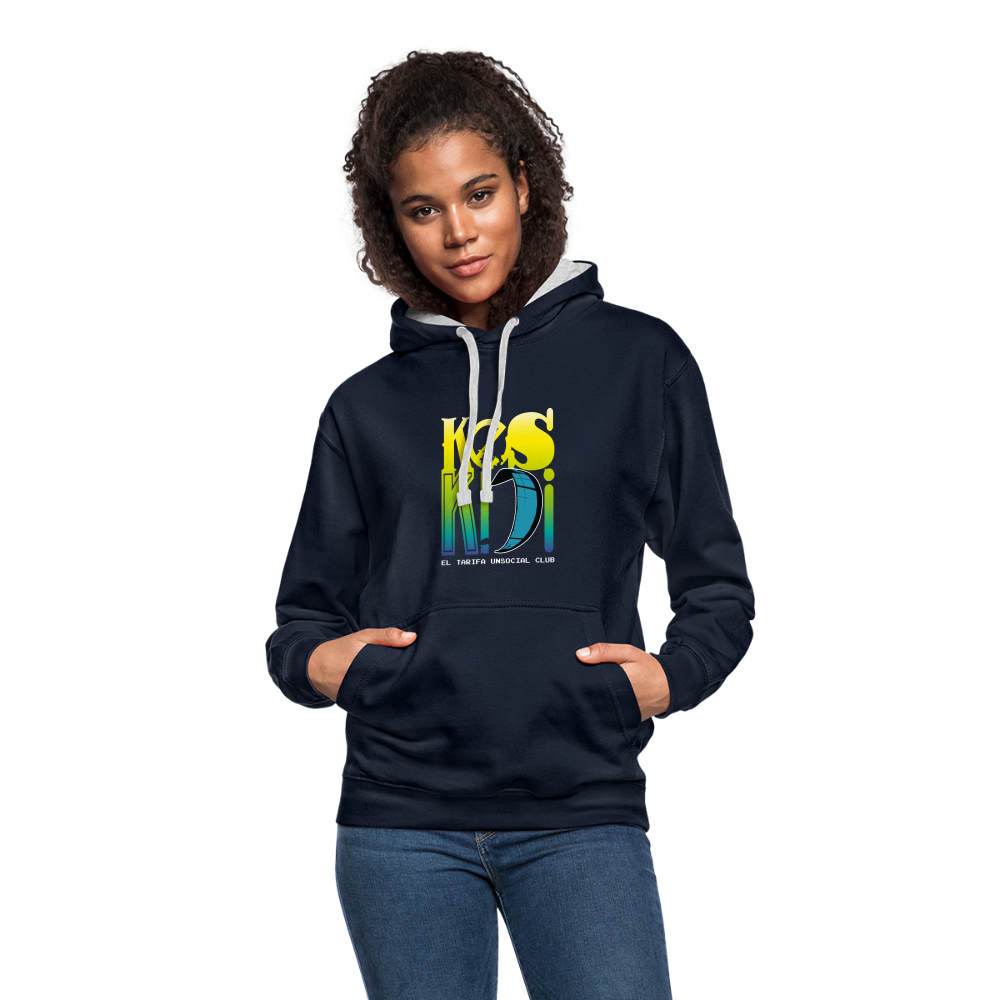 Online Street-Surf Wear Keskidi KITE Tarifa Hoodie bicolor - Unisex Contrast Colour Hoodie | AWDis Just Hoods