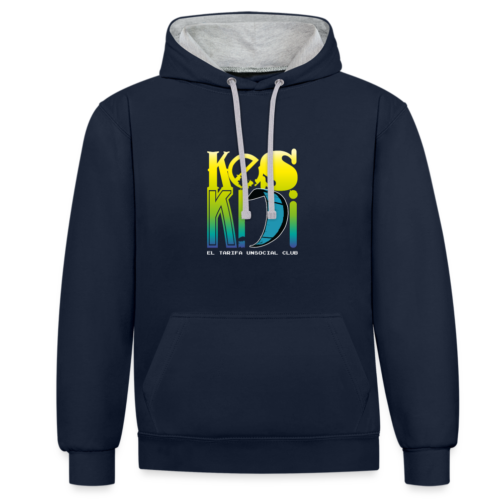 Keskidi KITE Tarifa bicolor unisex hoodie embracing wind life rhythm - Online street-surf wear for the full power community