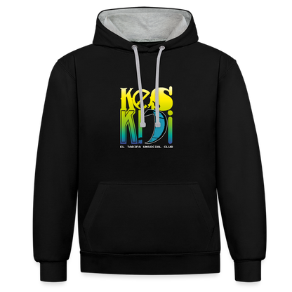 Keskidi KITE Tarifa Unisex Bicolor Hoodie for Online Street-Surf Wear Enthusiasts