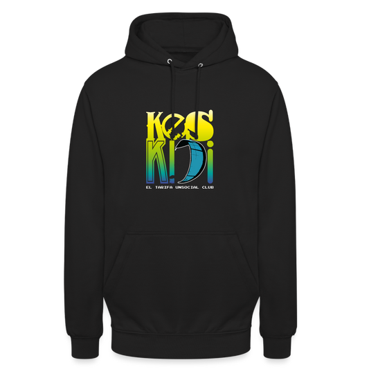 Hoodie Keskidi-KITE Surf Unisex - black