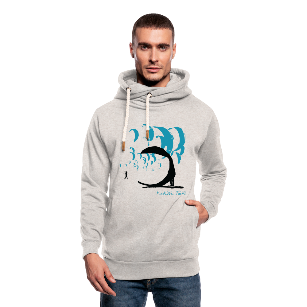 Kite Blue Bird Hoodie - Unisex - heather oatmeal