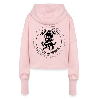 Keskidi Tarifa Online Wear - Embark on a swashbuckling journey with the PULPO cropped hoodie for ladies! Don't forget "Suelta la barra!" and be ready for new adventures.