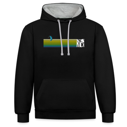 Horizonte Kite Hoodie - Unisex - black/heather grey