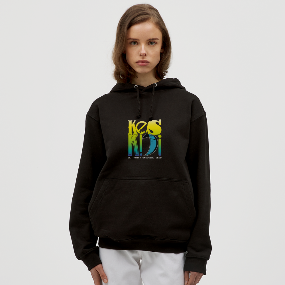 Hoodie Keskidi-KITE Surf Unisex - black