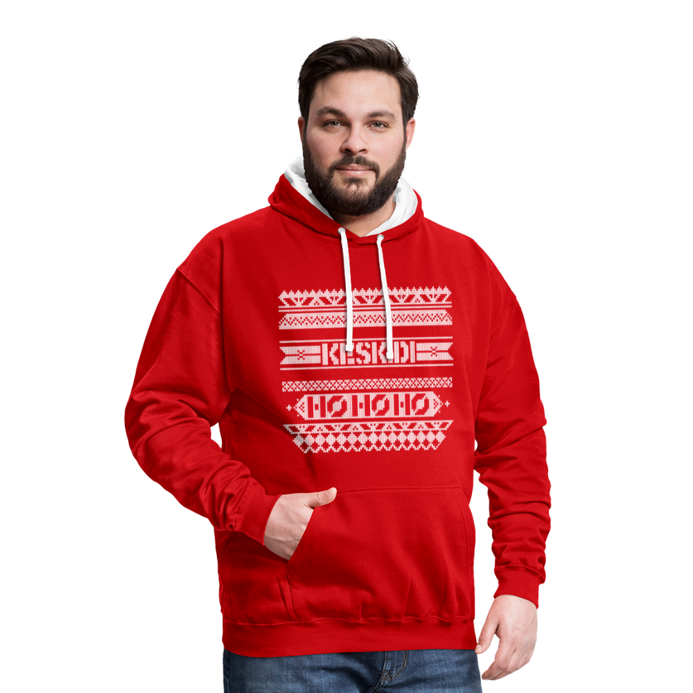 Christmas Hoodie - red/white