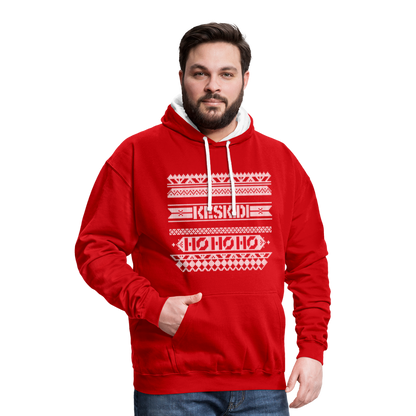 Christmas Hoodie - red/white