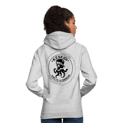 Hoodie - PULPO White - Unisex - light heather grey