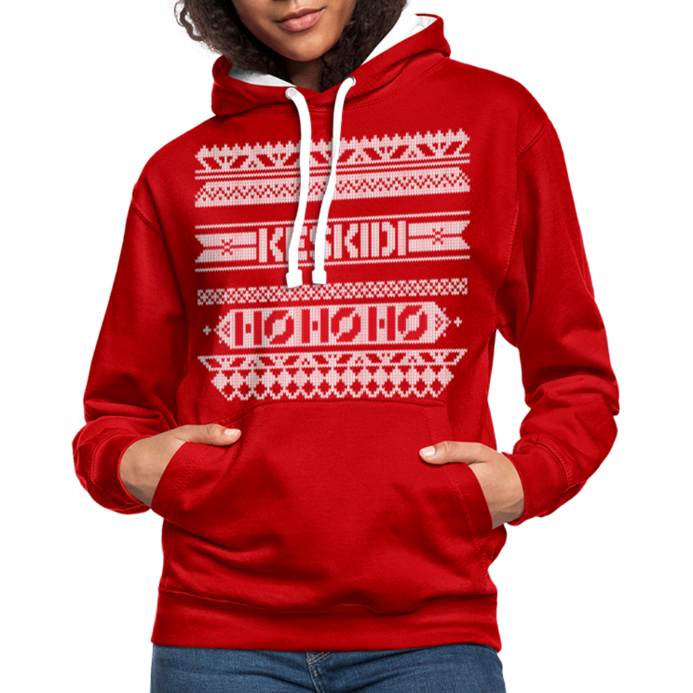 Christmas Hoodie - red/white