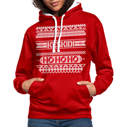 Christmas Hoodie - red/white