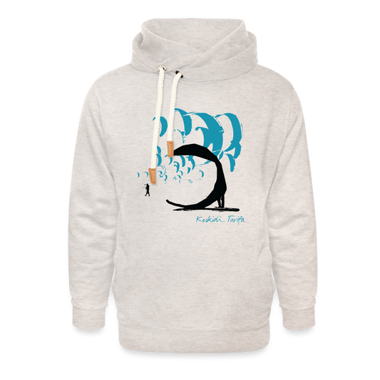 Kite Blue Bird Hoodie - Unisex - heather oatmeal