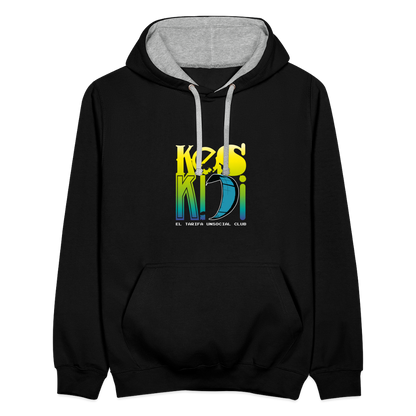 Keskidi KITE Tarifa Unisex Bicolor Hoodie - Vibrant and Fun Online Street-Surf Wear for the Full Power Clothing Brand