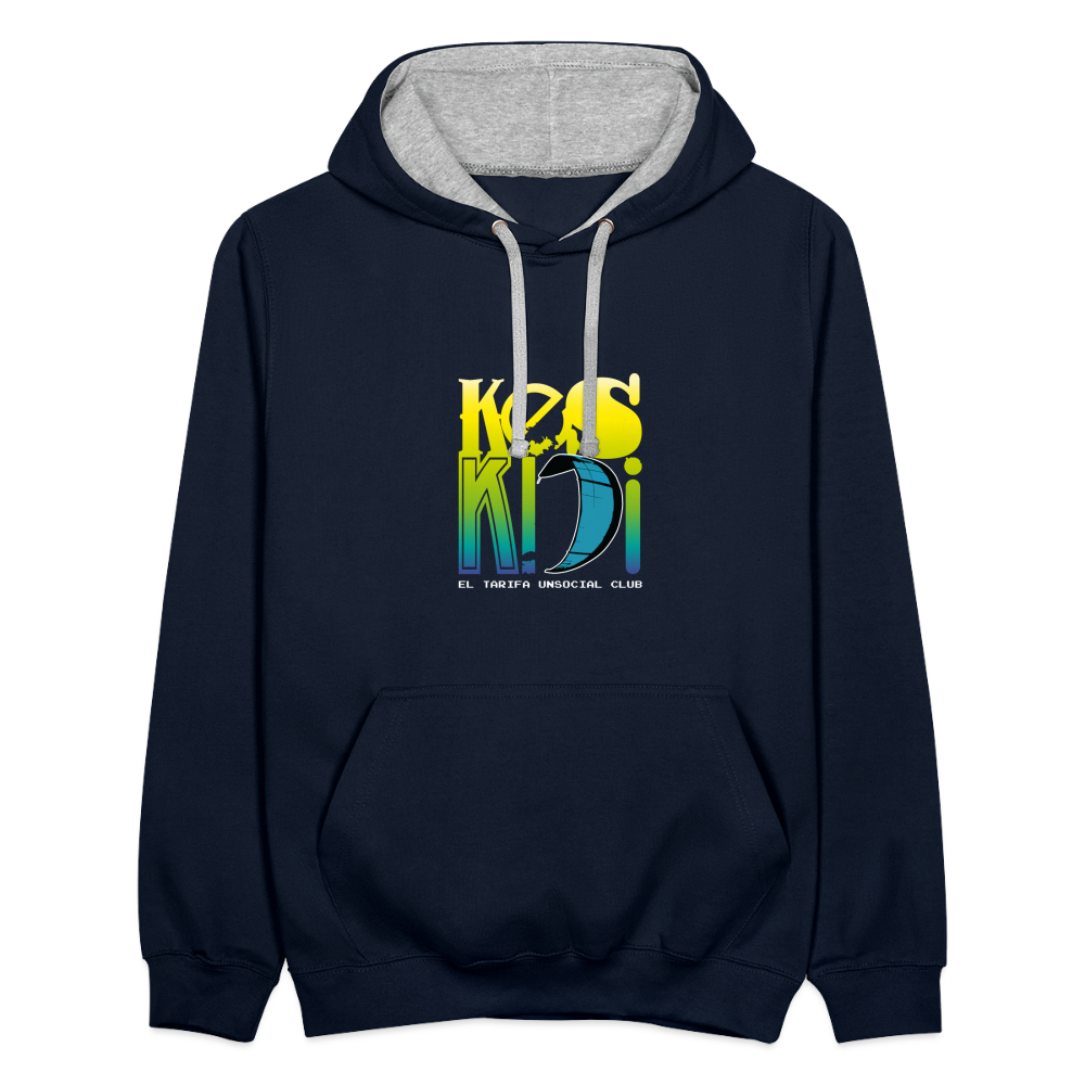 Online Street-Surf Wear Keskidi KITE Tarifa Hoodie bicolor - Unisex Contrast Colour Hoodie | AWDis Just Hoods