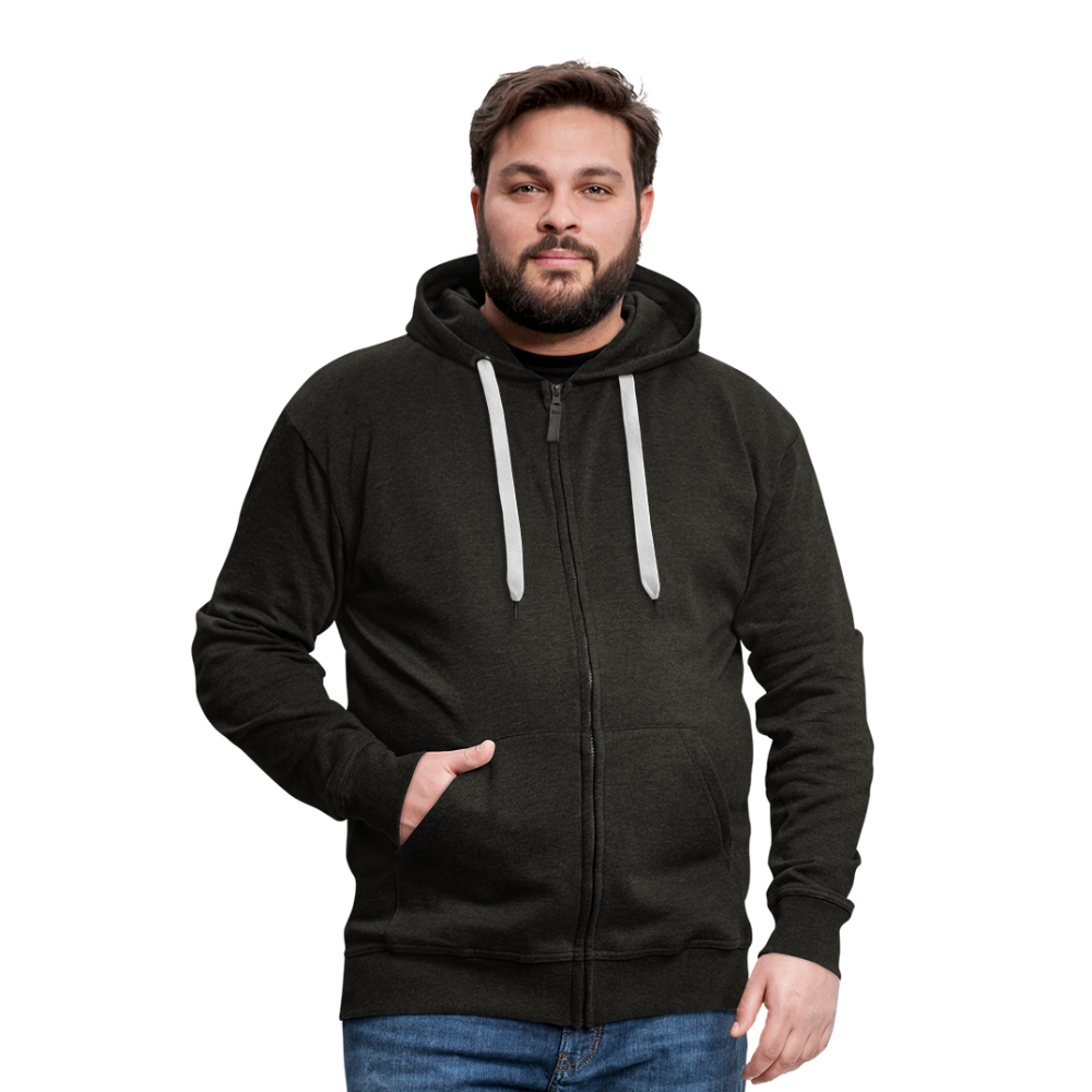 Hooded Jacket Zip PULPO Men - charcoal grey