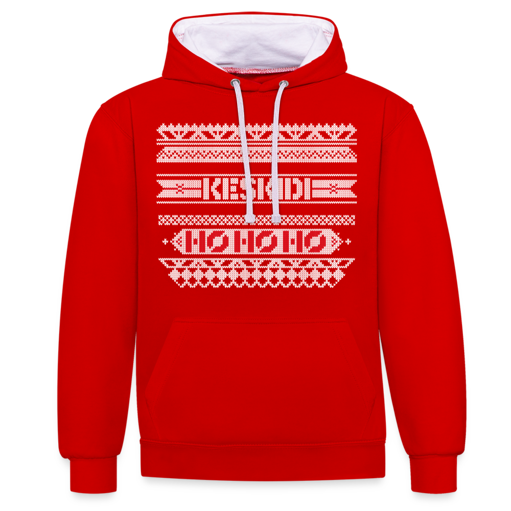 Christmas Hoodie - red/white