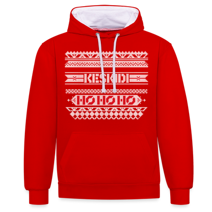 Christmas Hoodie - red/white