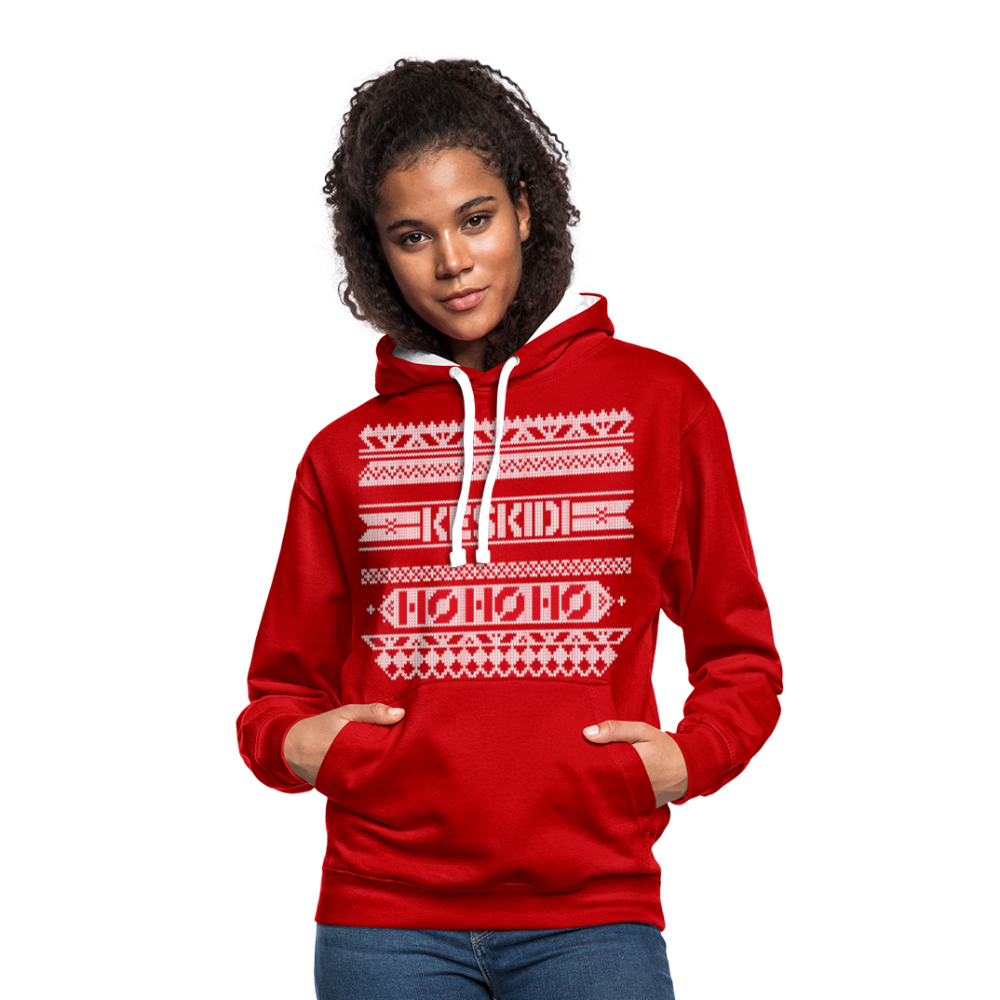 Christmas Hoodie - red/white