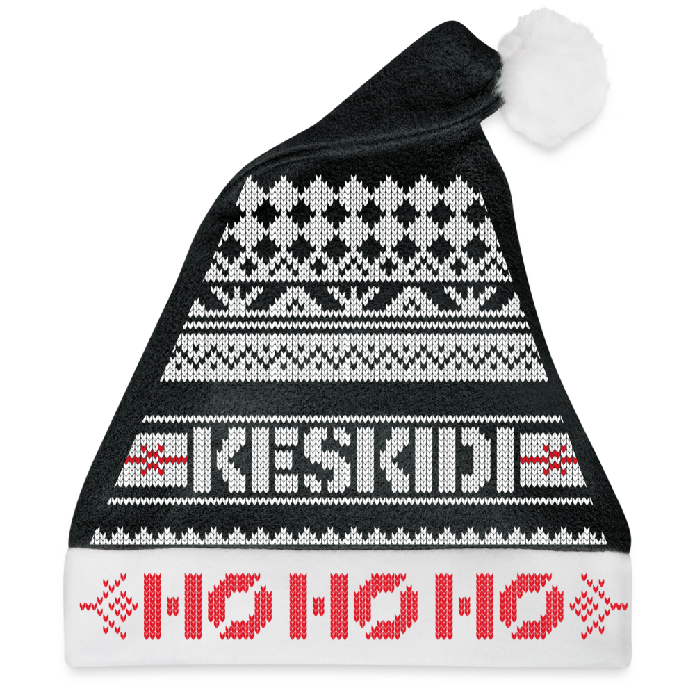 HoHoHo Vibing Christmas Beanie - black/white