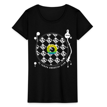 VINYL Checkerboard T-Shirt - Women - black