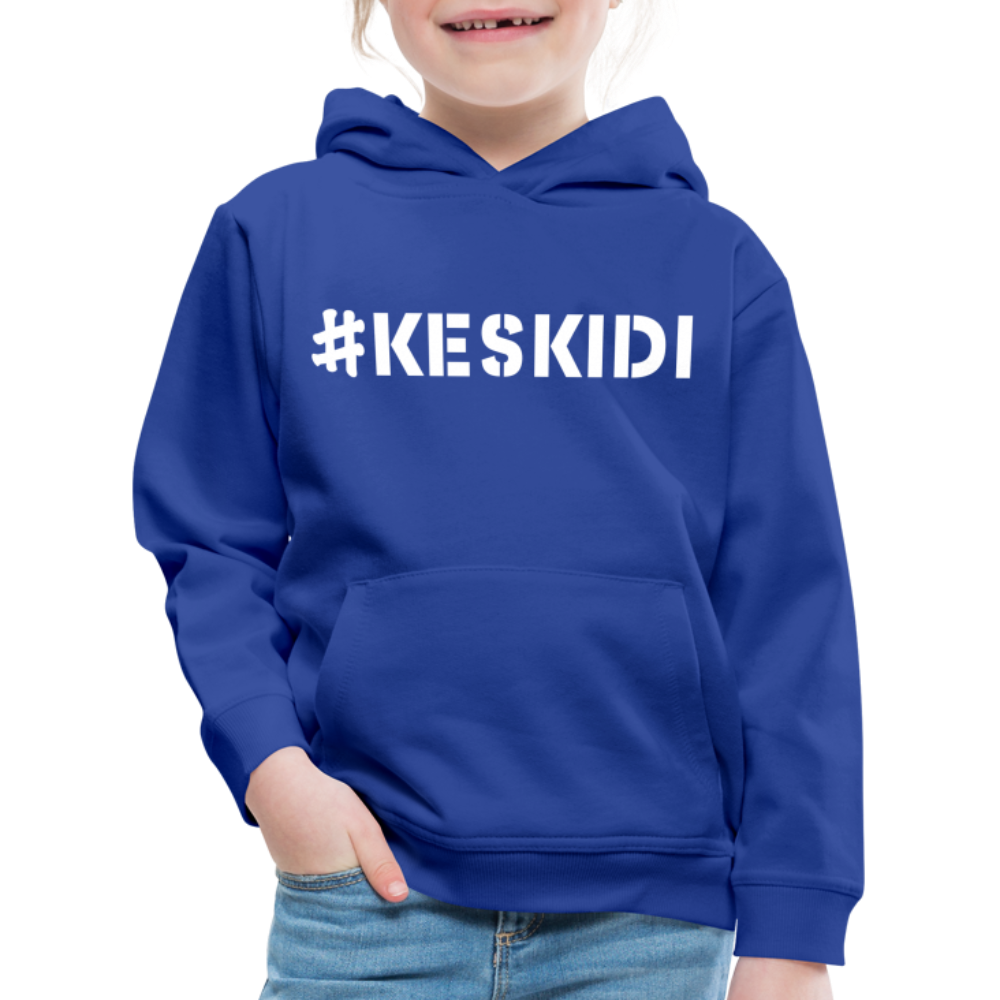 Keskidi Tarifa Online Wear - Let your little one harnessing the wind's power through Tarifa lifestyle. The hoodie boast wind turbine with a kite move on the back and #KESKIDI on the front.