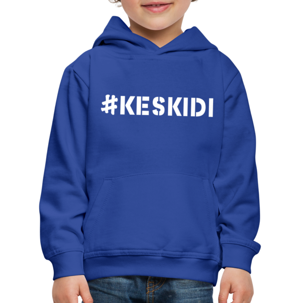 Keskidi Tarifa Online Wear - Let your little one harnessing the wind's power through Tarifa lifestyle. The hoodie boast wind turbine with a kite move on the back and #KESKIDI on the front.