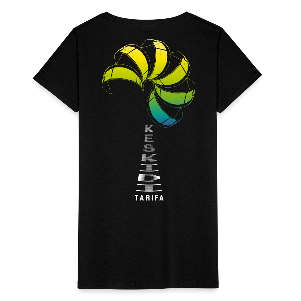 Keskidi Tarifa Online Wear - Buckle up for some serious wind power and the Tarifa lifestyle. Featuring a wind turbine made of kite surfing move printed on the back, this tee is your go-to.