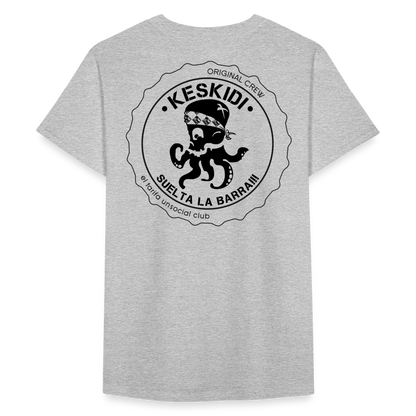 PULPO White and heather grey T-Shirt - Men - heather grey