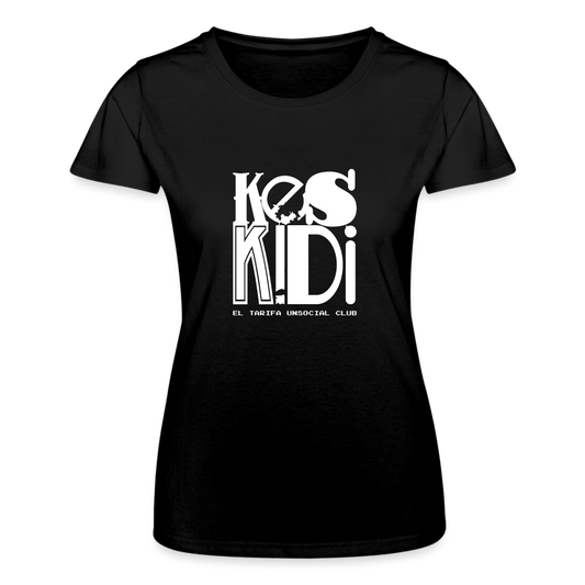 Keskidi Tarifa Online Wear - Get your hands on the Keskidi Original T-Shirt in black! For the daring and cautious women out there - this brand is for you! From workouts to work days to lazy days, this versatile tee has you covered. Enjoy added features su