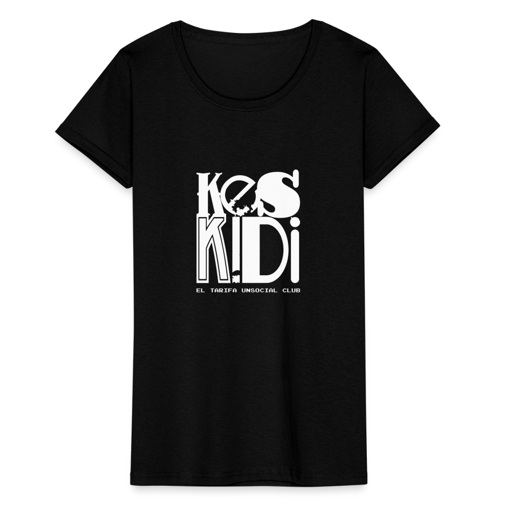 Keskidi Tarifa Online Wear - Get your hands on the Keskidi Original T-Shirt in black! For the daring and cautious women out there - this brand is for you! From workouts to work days to lazy days, this versatile tee has you covered. Enjoy added features su