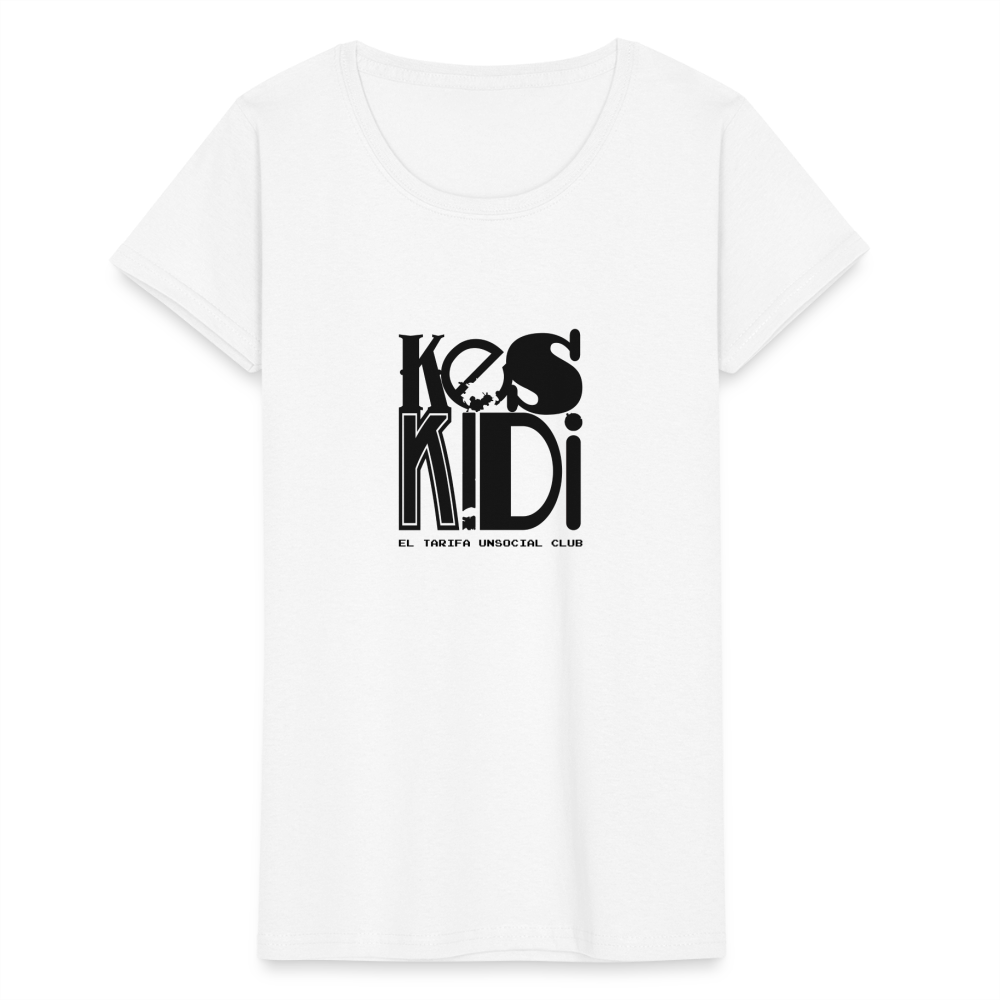 Keskidi Tarifa Online Wear - Experience the Keskidi Original white Tee - the perfect choice for bold individuals womens, whether they prefer taking risks or staying in their comfort zone! This versatile tee is suitable for any occasion, be it sports, work