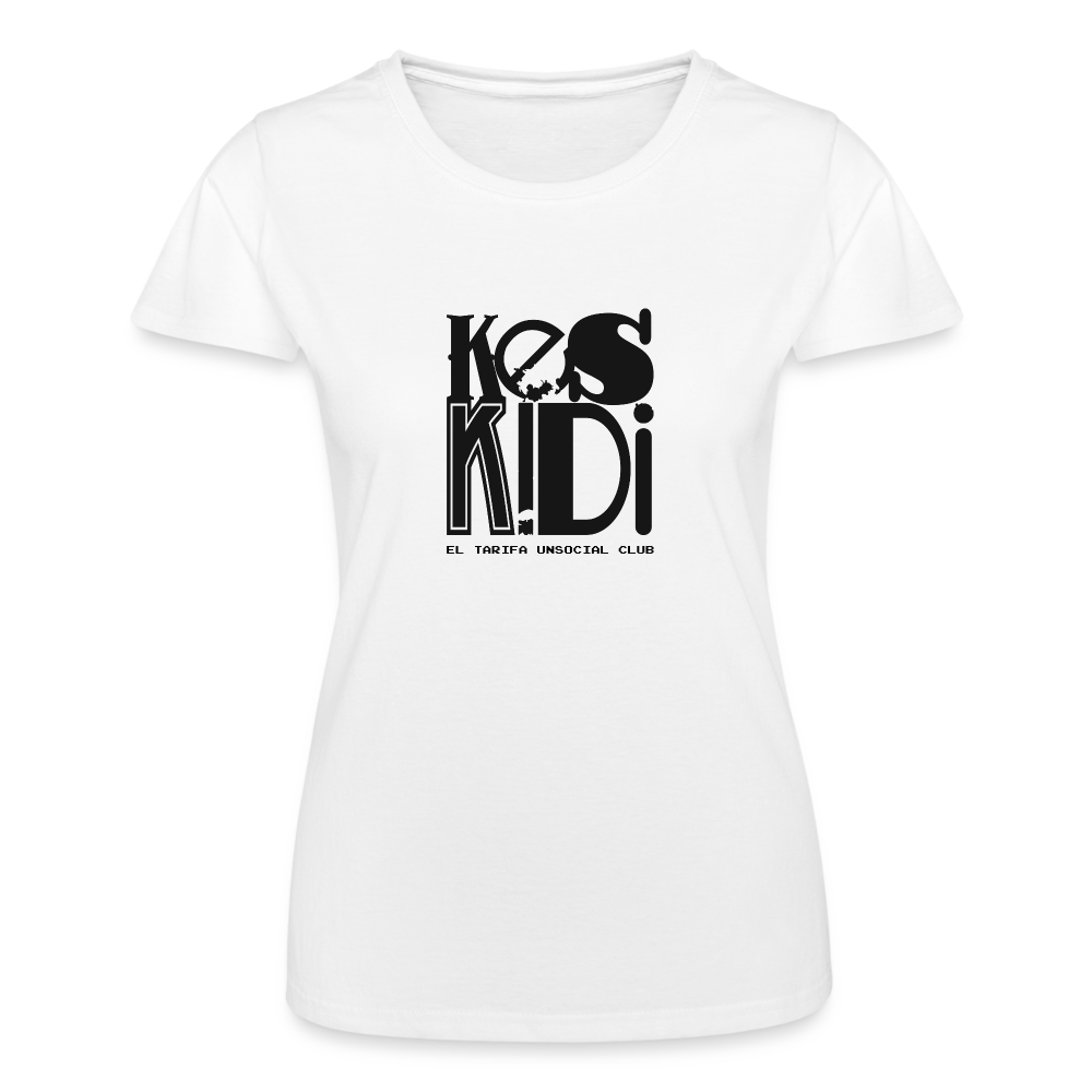 Keskidi Tarifa Online Wear - Experience the Keskidi Original white Tee - the perfect choice for bold individuals womens, whether they prefer taking risks or staying in their comfort zone! This versatile tee is suitable for any occasion, be it sports, work