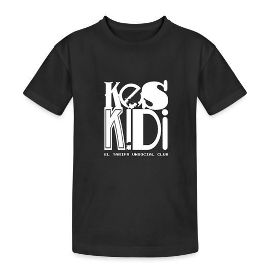 Keskidi Tarifa Online Wear - Say hello to KESKIDI ORIGINAL Black T-Shirt for kids! With a free-spirited, natural rider, and adventurous attitude, this unique style is perfect for conquering playground tests and having fun at play. Made with heavy, durable