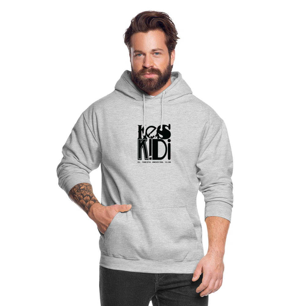 Keskidi Tarifa Online Wear - Cozy and warm, this heather grey hoodie is a must-have. Featuring Keskidi, El Tarifa unsocial club, for those who are about nature, adventure and freedom.