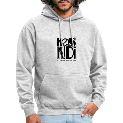 Keskidi Tarifa Online Wear - Cozy and warm, this heather grey hoodie is a must-have. Featuring Keskidi, El Tarifa unsocial club, for those who are about nature, adventure and freedom.